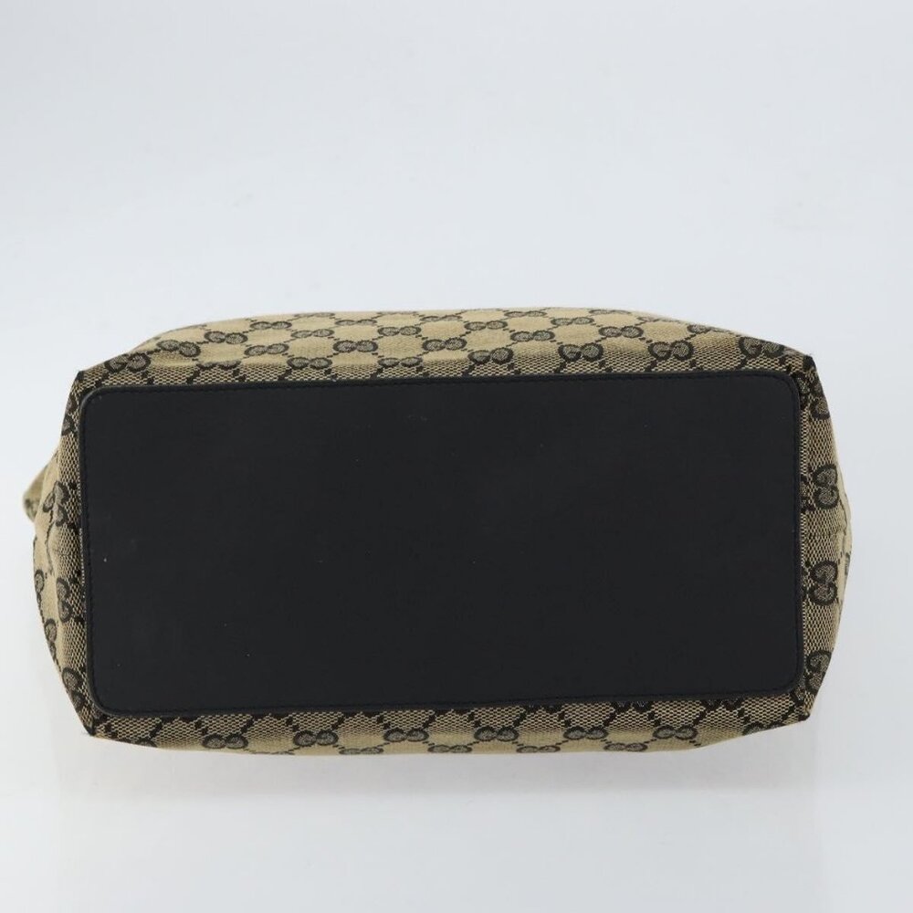 GUCCI GG Canvas Tote Bag Navy Gold 002 1098 3444 Auth ep11540 - Picture 6 of 16
